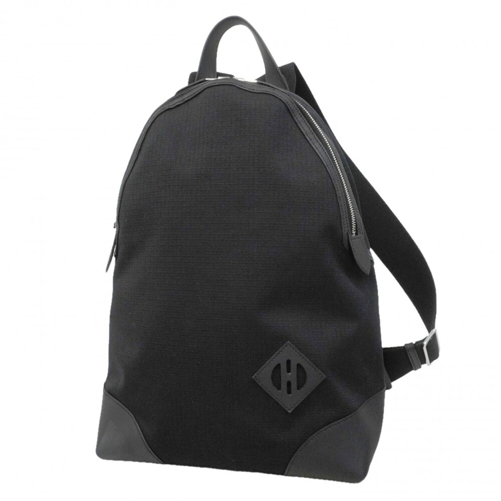 Hermes Backpack/Daypack Sac aux All Bags Swift Toile Bivaque Black B Stamp Men's